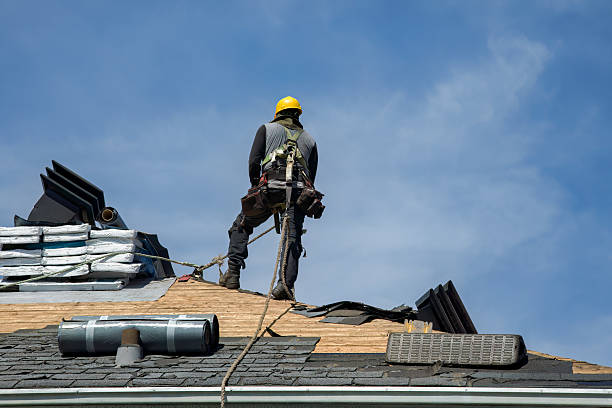 Professional Roof Replacement technician working in Daisetta, TX